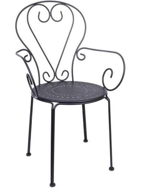 mutoni Fauteuil de jardin Etienne gris foncé  