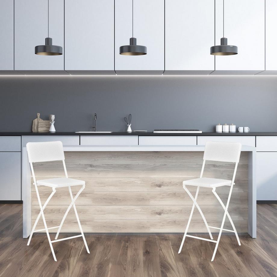 B2X Klappbarer Barhocker BASTIAN 2er Set  