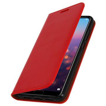 Cover Echtleder Huawei P20 Pro Rot