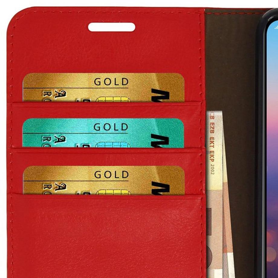 Avizar  Cover Echtleder Huawei P20 Pro Rot 