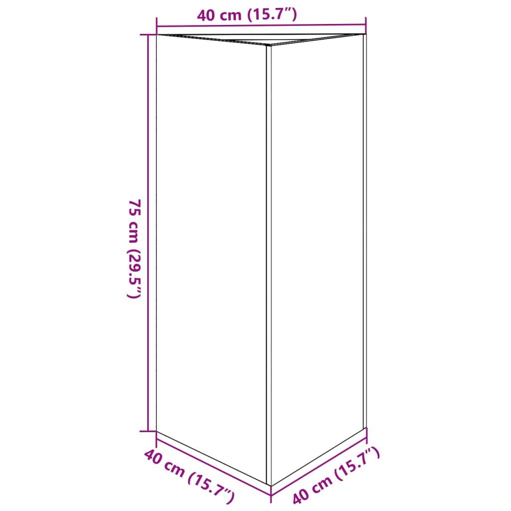 VidaXL Pflanzkübel metall  