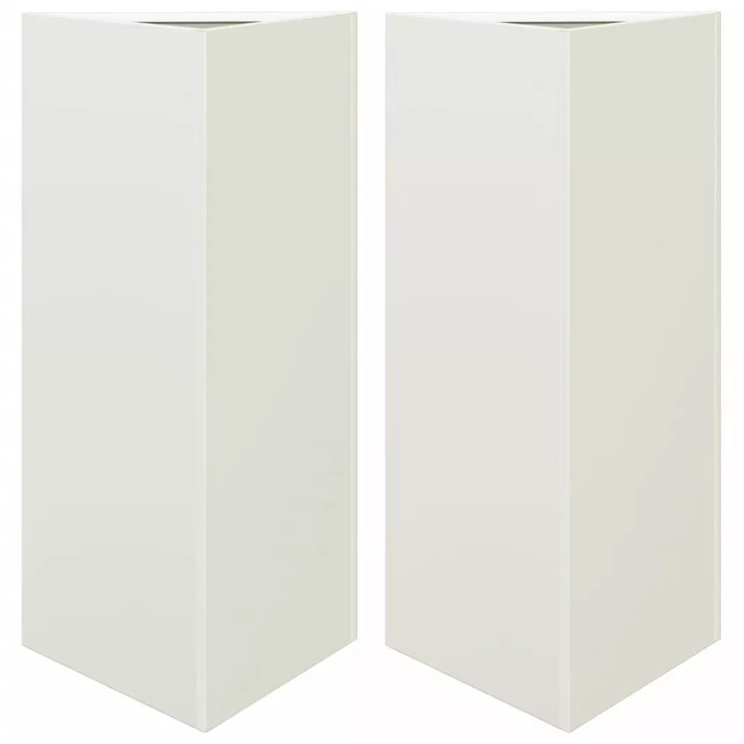 VidaXL - Jardinière métal, One Size, Blanc