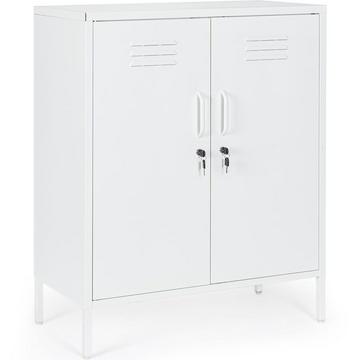 Cassettiera Cambridge bianco 80x40x101