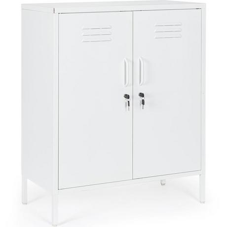 mutoni Cassettiera Cambridge bianco 80x40x101  