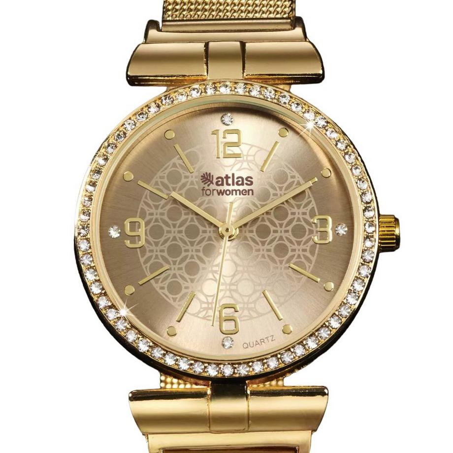 Atlas For Women  Analoge Armbanduhr Kristall 