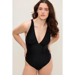 Studio Untold  Maillot de bain à bonnets souples et encolure en V, buste drapé 