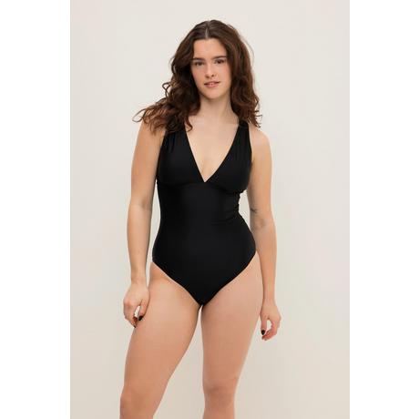 Studio Untold  Maillot de bain à bonnets souples et encolure en V, buste drapé 