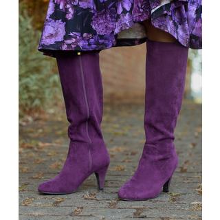 Joe Browns  Bottes hautes violet foncé avec détails froncés 
