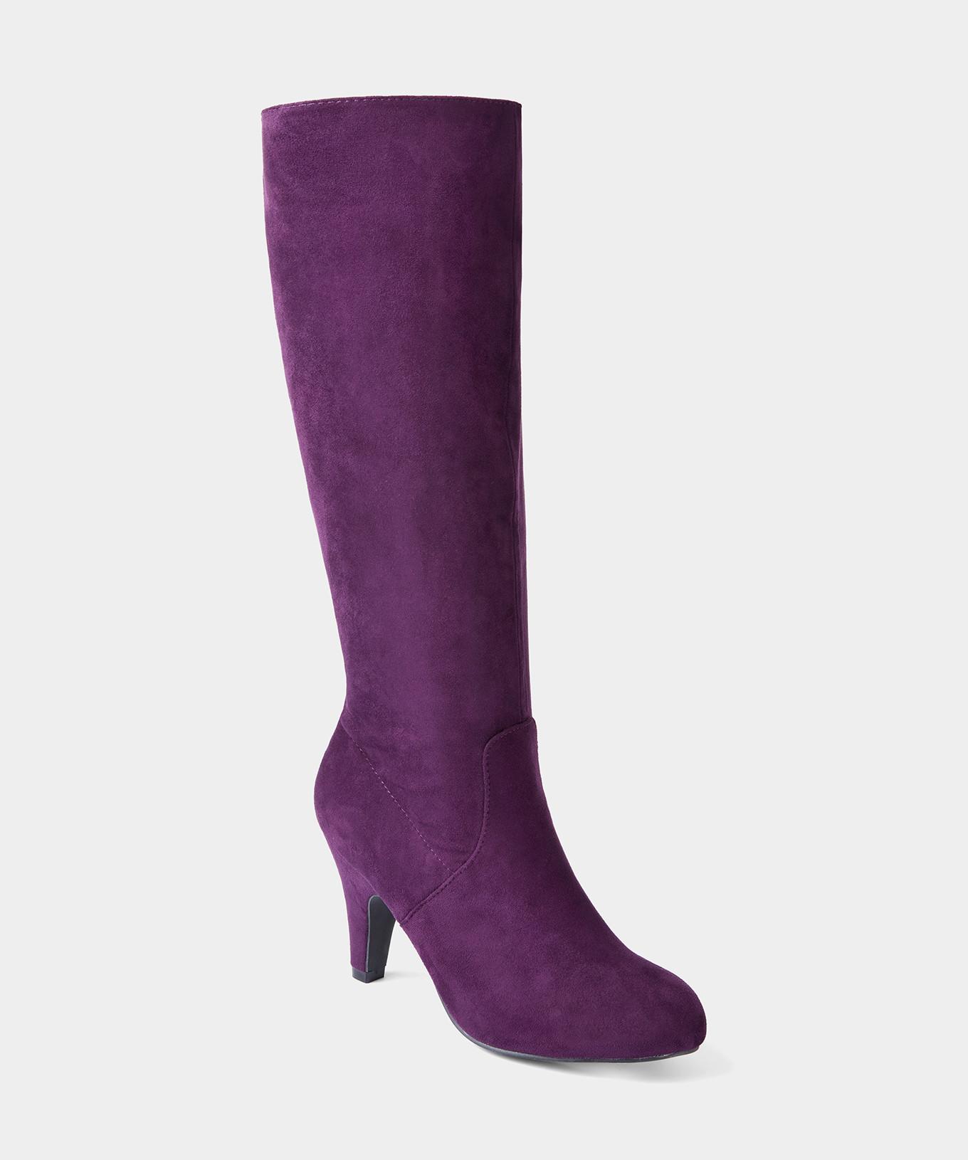 Joe Browns  Bottes hautes violet foncé avec détails froncés 