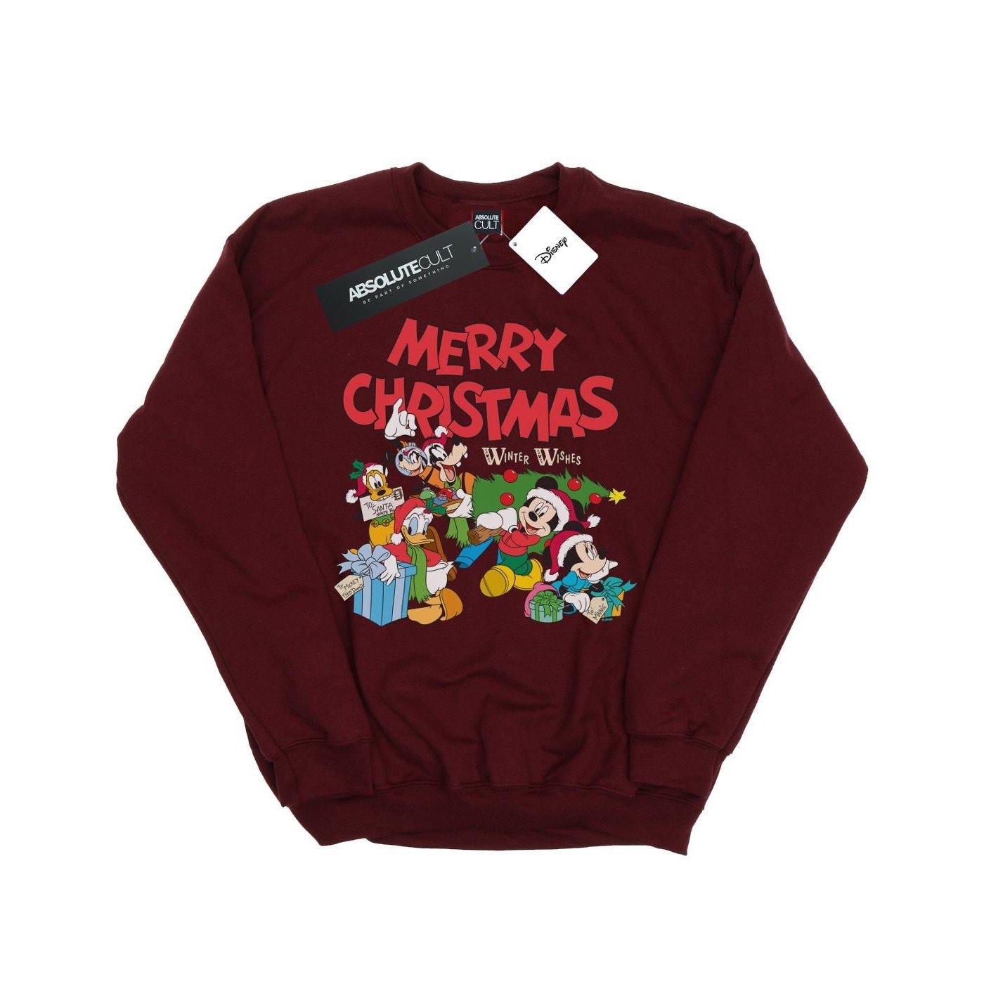 Disney  Mickey Mouse And FriendsWinter Wishes Sweatshirt 