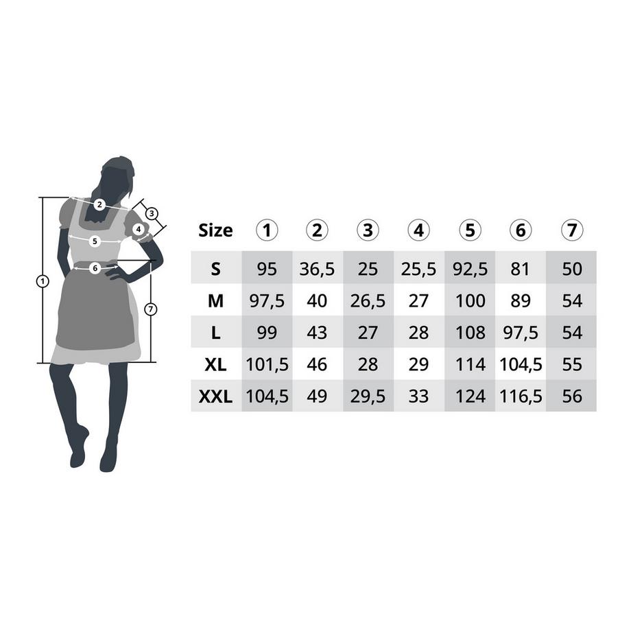 Tectake  Costume da donna dirndl Oktoberfest Madl  modello 2 