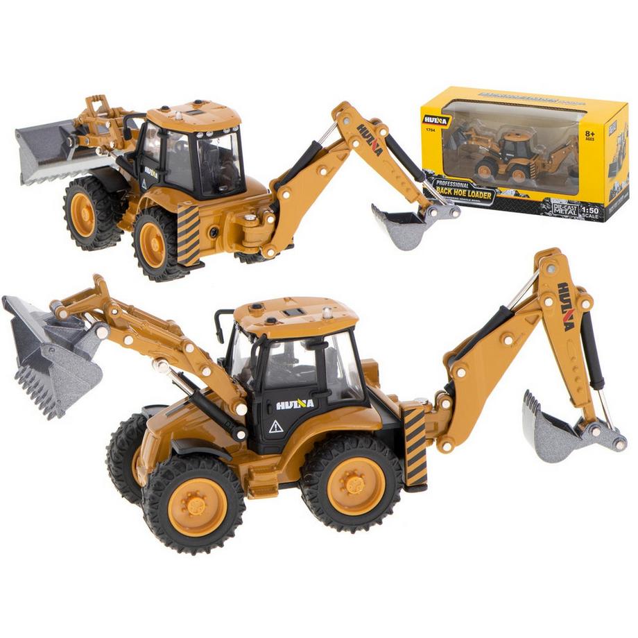 Bulldozer per escavatore con benna Modello in metallo pressofuso H-toys 1704 1:50