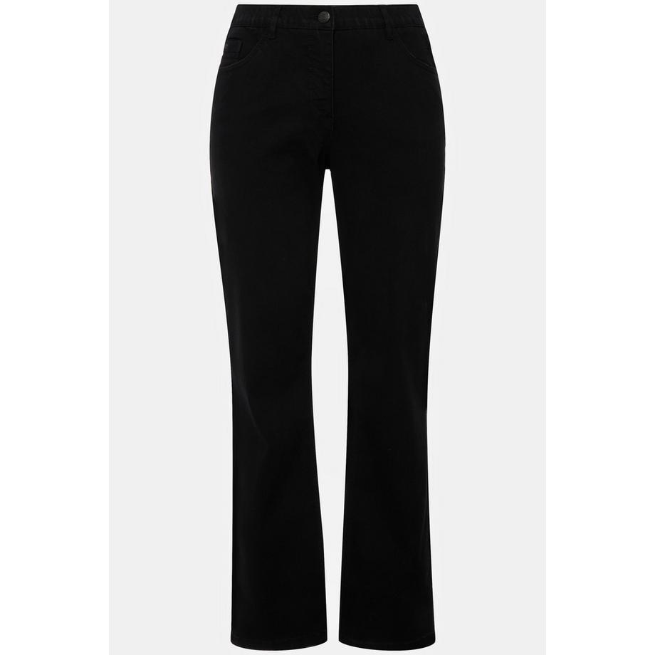 Ulla Popken Mandy Straight Leg 5-Pocket Stretch Jeans  