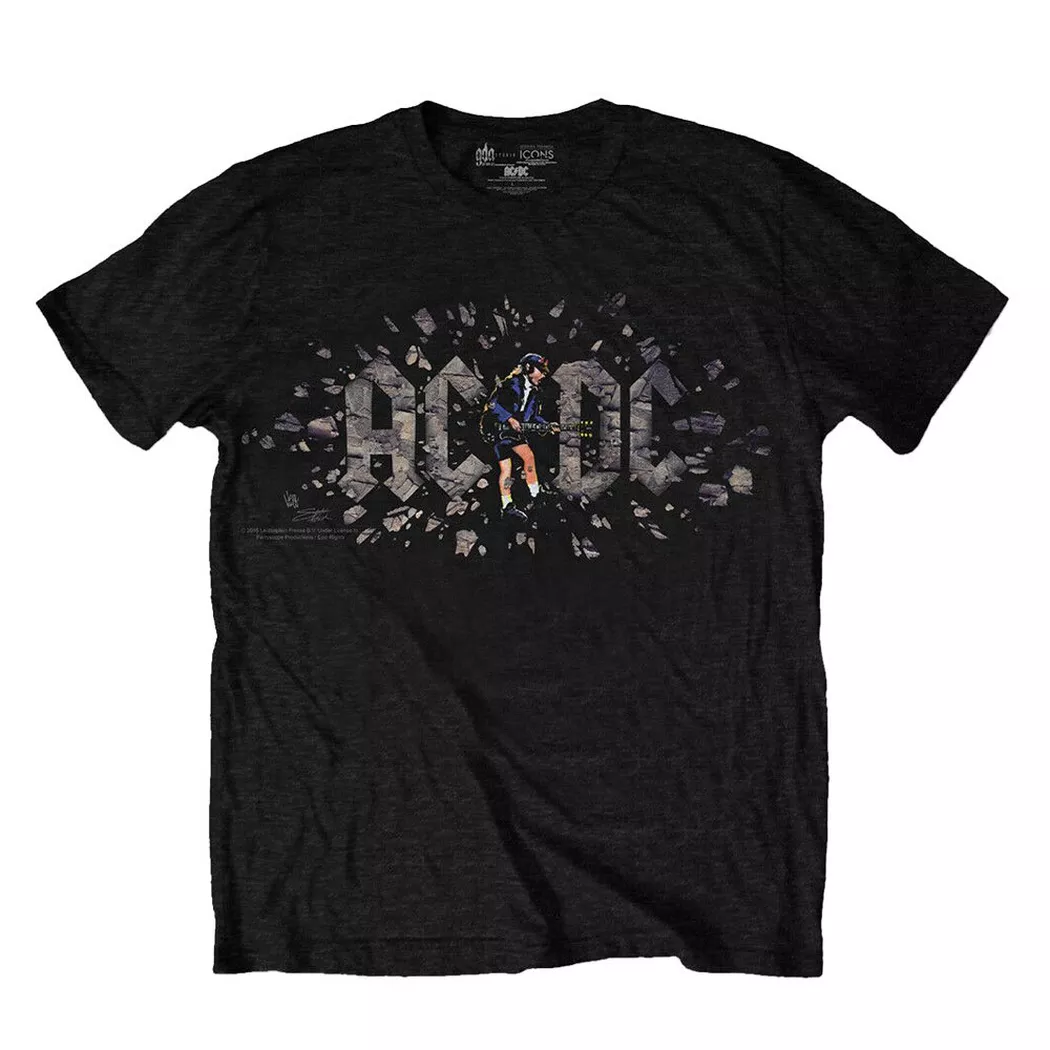AC/DC - ACDC Those About To Rock TShirt, per donna, Nero, Größe M