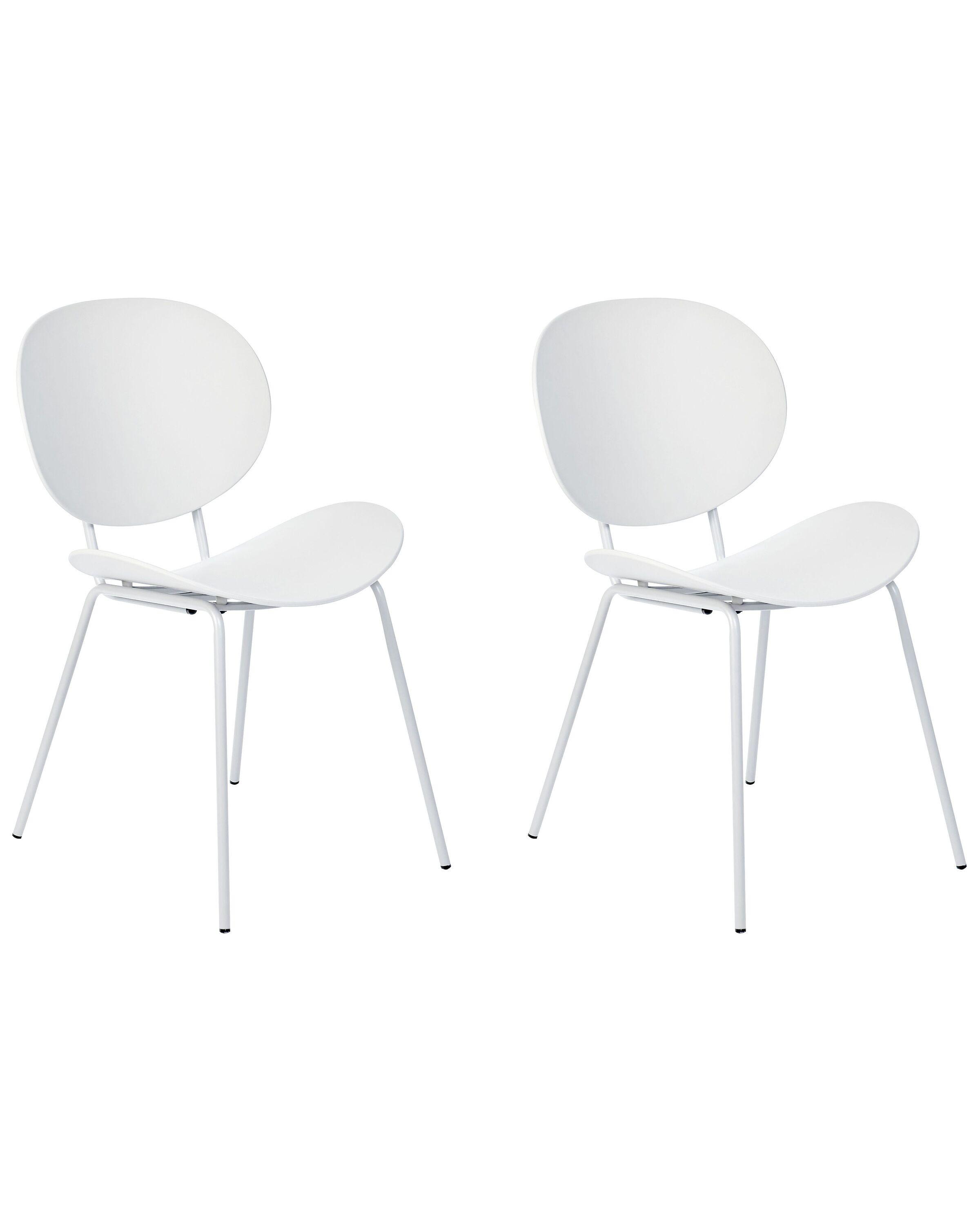 Beliani Lot de 2 chaises de salle à manger en Polypropylène Scandinave SHONTO  