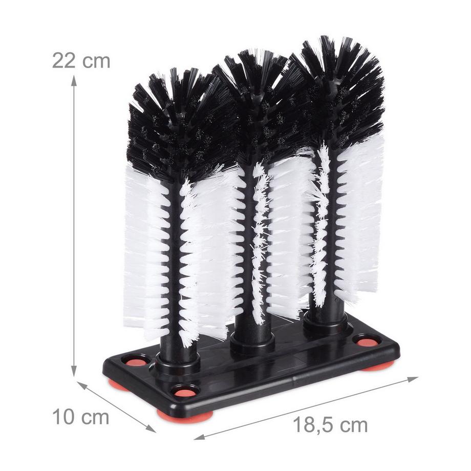B2X  Brosse 3 pièces pour laver les vitres 