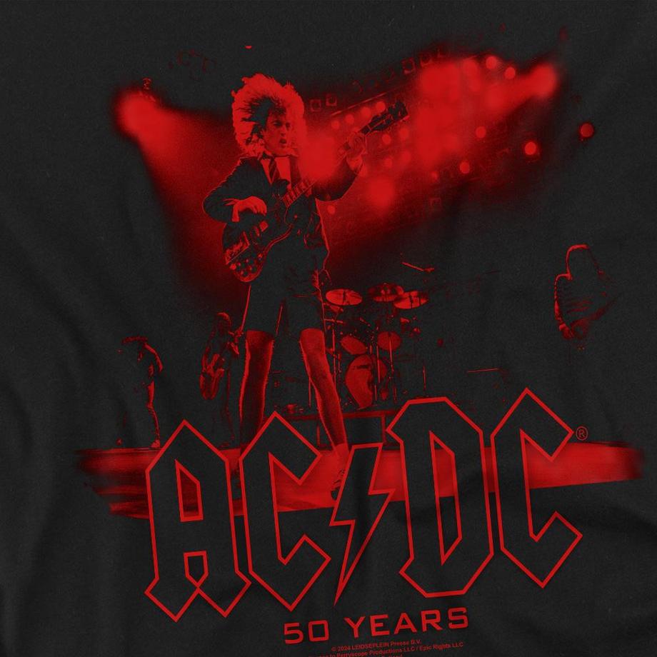 AC/DC Live 50 Anni T-Shirt Maniche Lunghe  