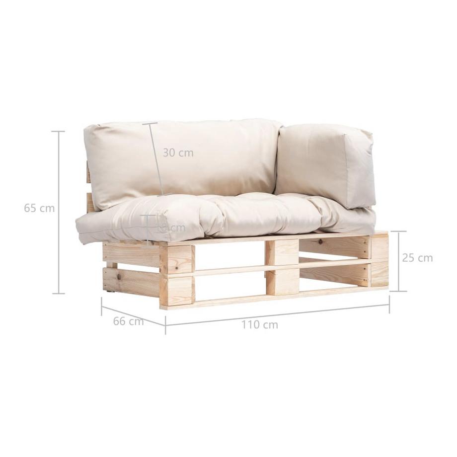 VidaXL Palettensofa imprägniertes kiefernholz  