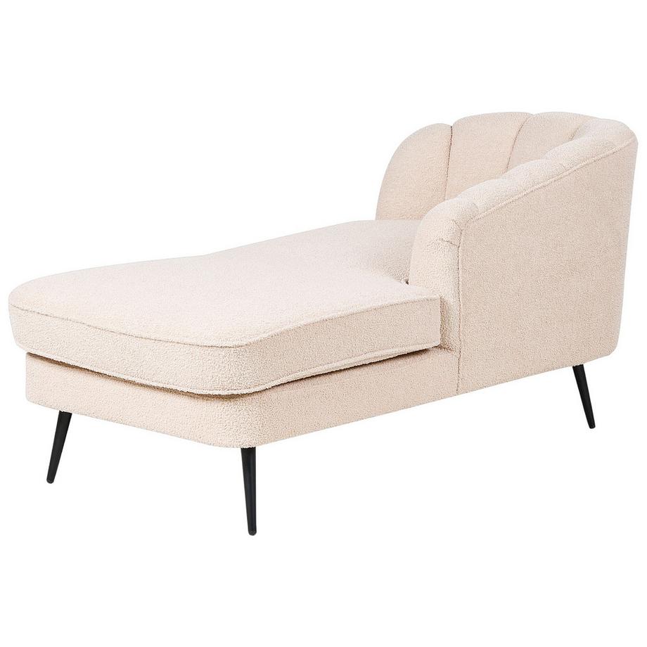 Beliani Chaise longue versione sinistra en Bouclé Glamour ALLIER  