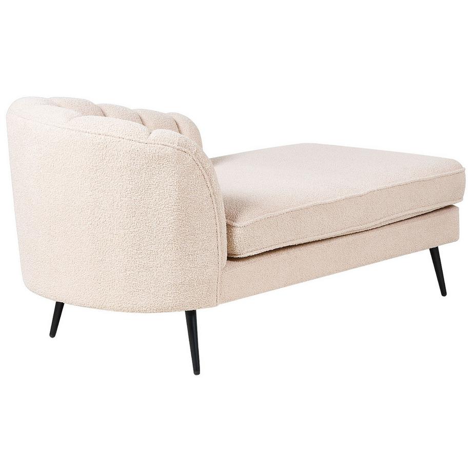 Beliani Chaise longue versione sinistra en Bouclé Glamour ALLIER  