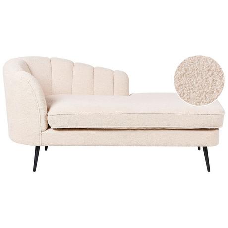 Beliani Chaise longue versione sinistra en Bouclé Glamour ALLIER  