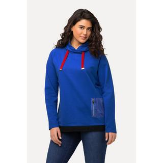 Ulla Popken  Sweatshirt, Nylon-Zipptasche, Stehkragen, Langarm 