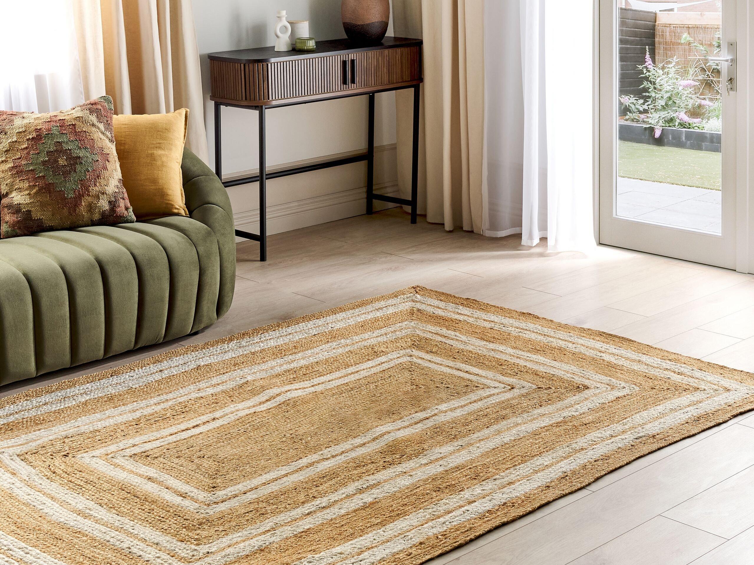 Beliani Tapis en Jute Boho ELMALI  