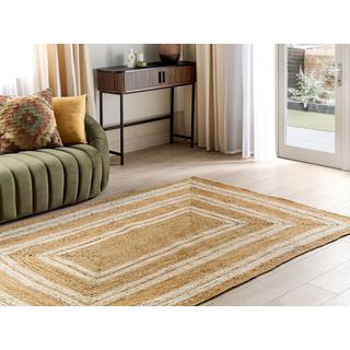 Beliani Tapis en Jute Boho ELMALI  