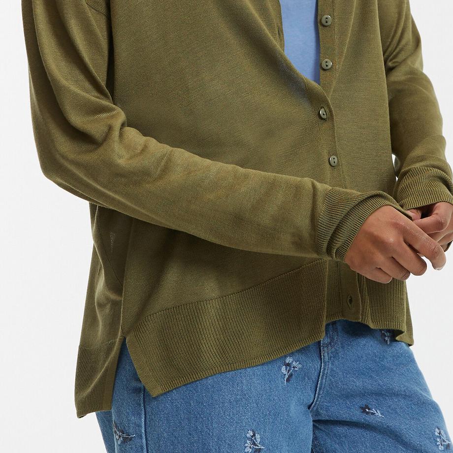 La Redoute Collections Cardigan Maglia Fine Scollo a V Chiusura Bottoni  