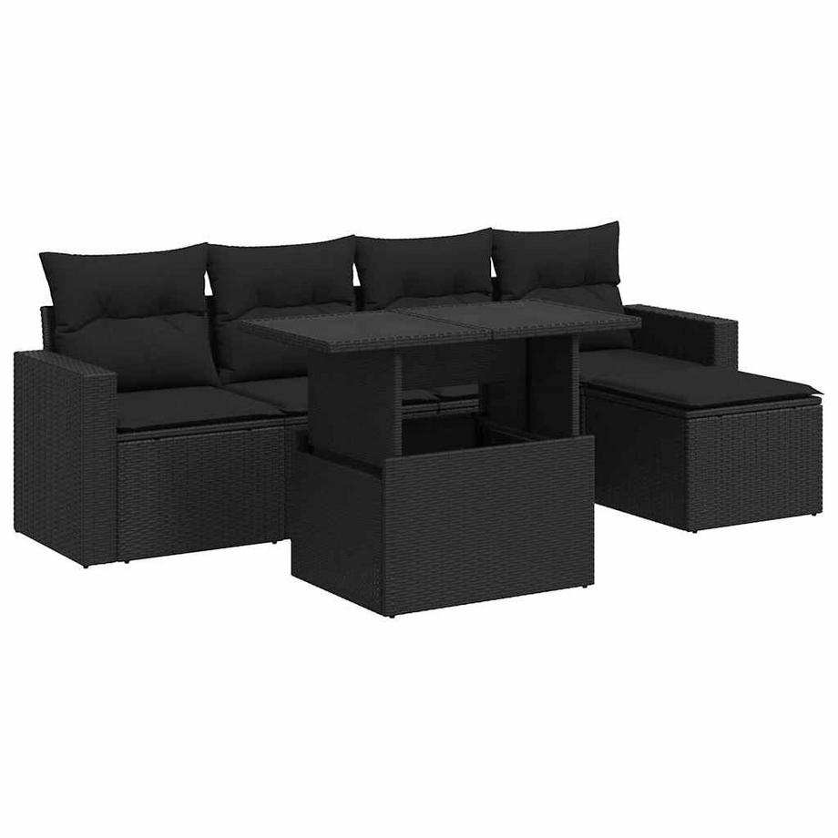 Ensemble de canapés de jardin rotin synthétique