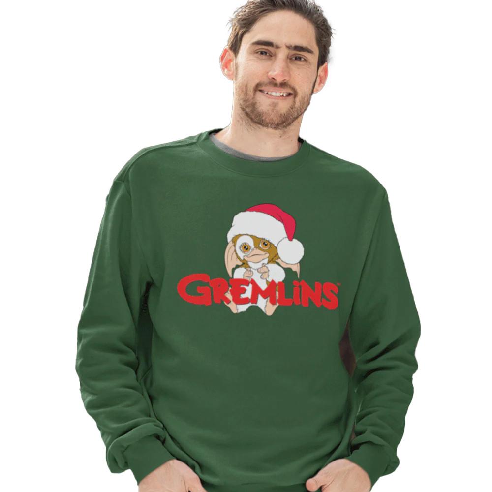 Gremlins Gizmo Santa Print Sweatshirt  
