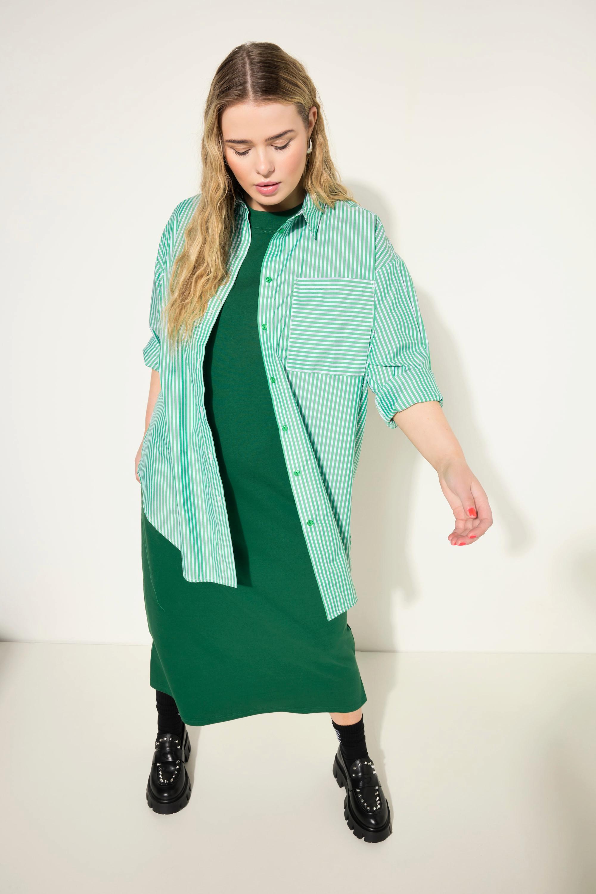 Studio Untold  Chemise oversized à rayures, col de chemise et manches longues 