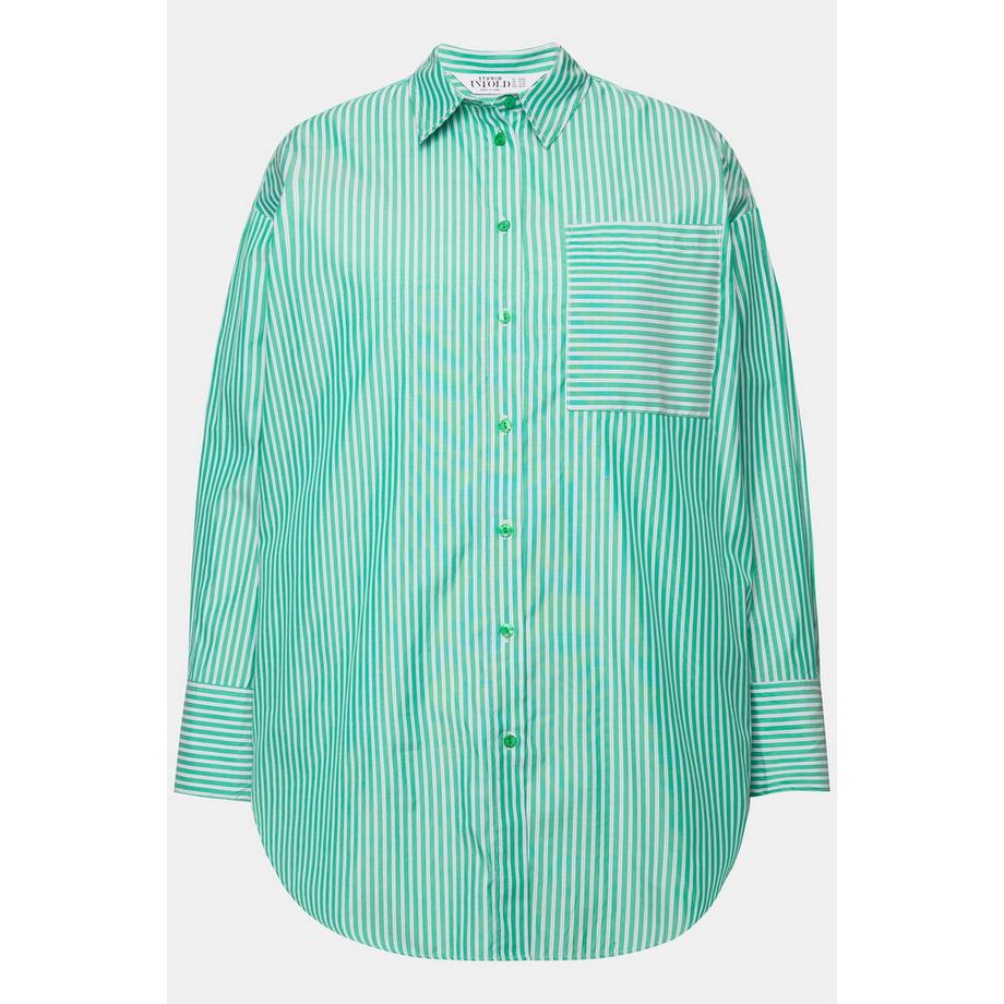 Studio Untold Oversize Hemd Streifen Langarm  
