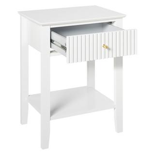 Beliani Comodino 1 cassetto en Fibra a media densità (MDF) Retrò ASSISI  