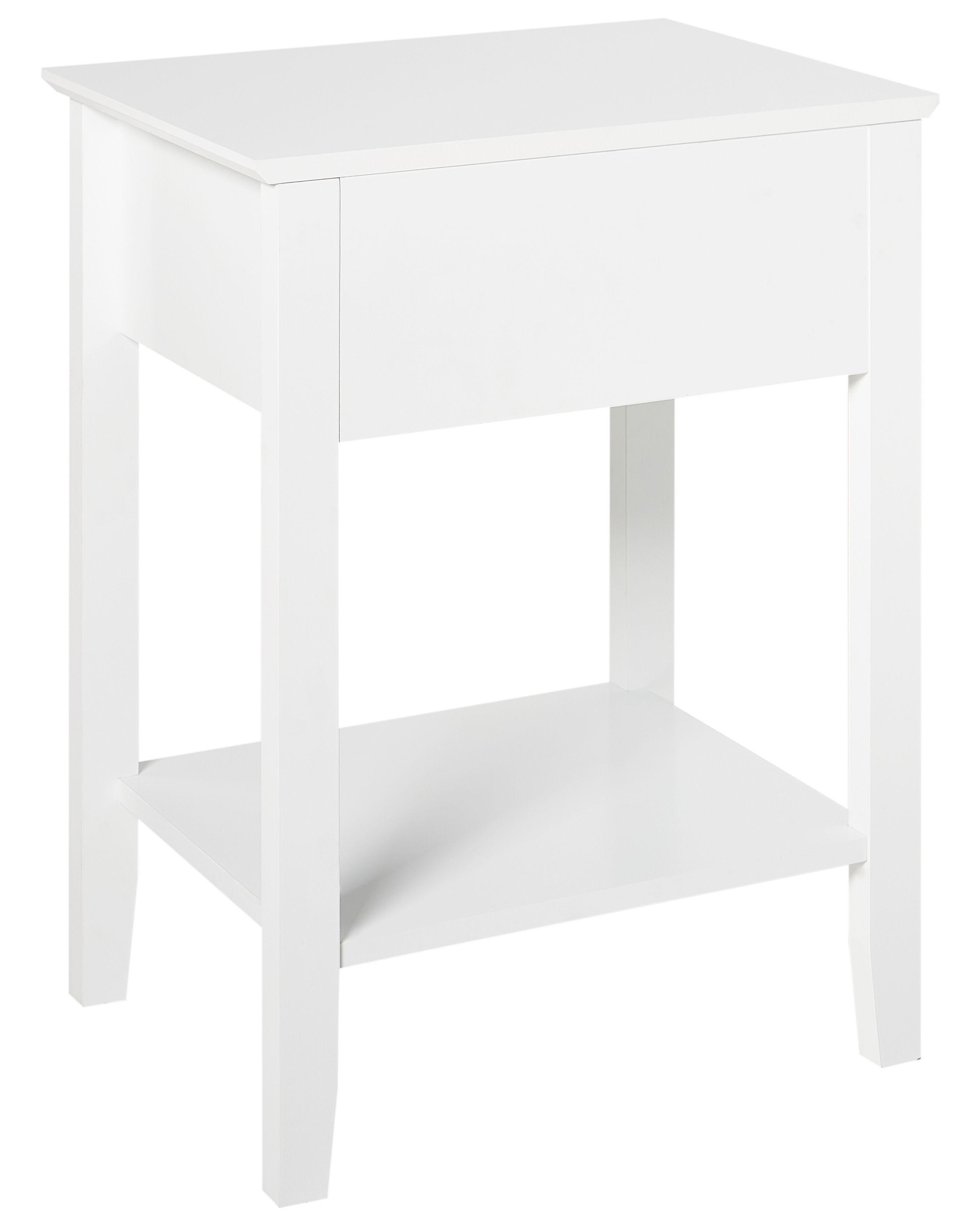 Beliani Comodino 1 cassetto en Fibra a media densità (MDF) Retrò ASSISI  