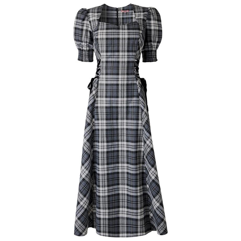 Joe Browns Luna kariertes Maxikleid mit seitlicher Schnürung  
