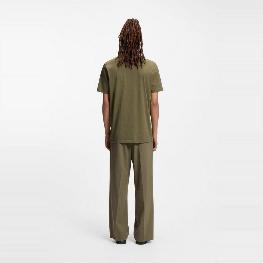 HUGO T-Shirt Dulivio avec Logo Contrasté  