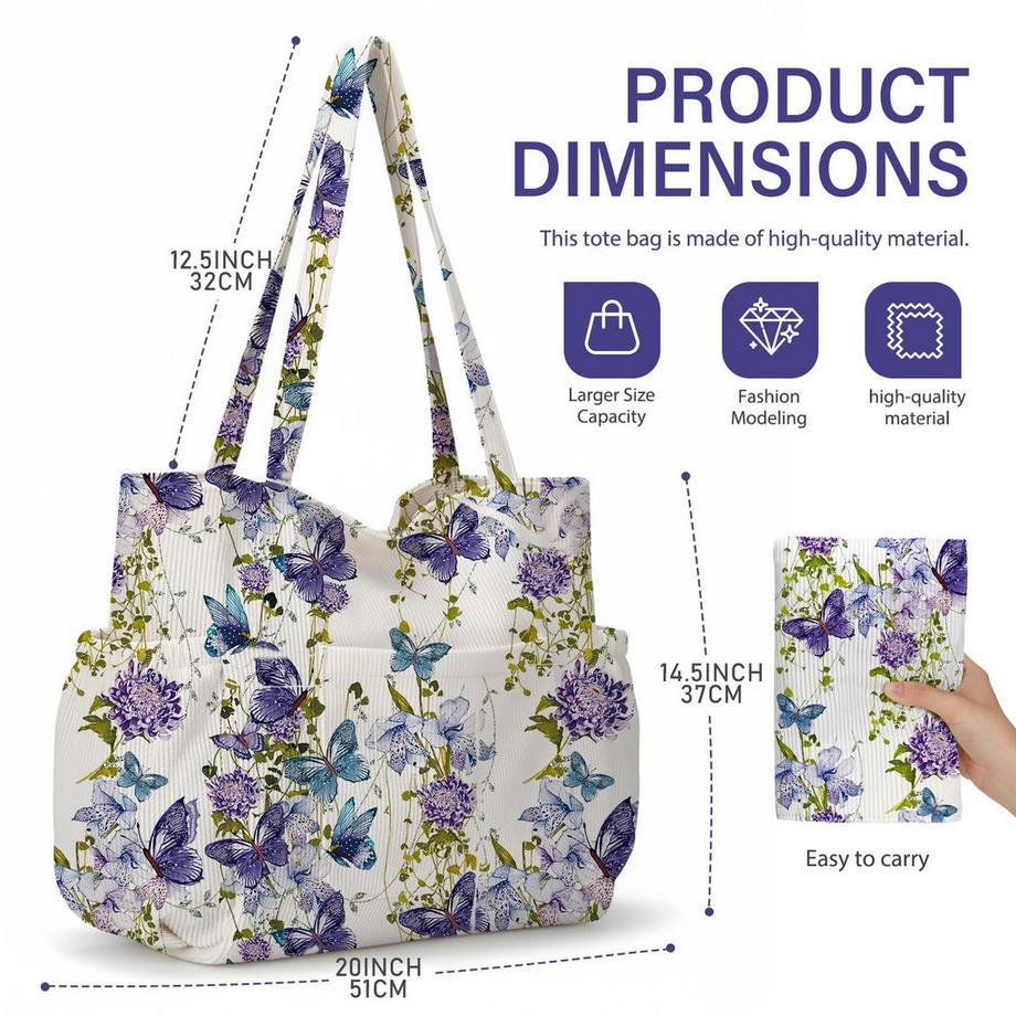 Only-bags.store Borsa Multifunzione con Molte Tasche  
