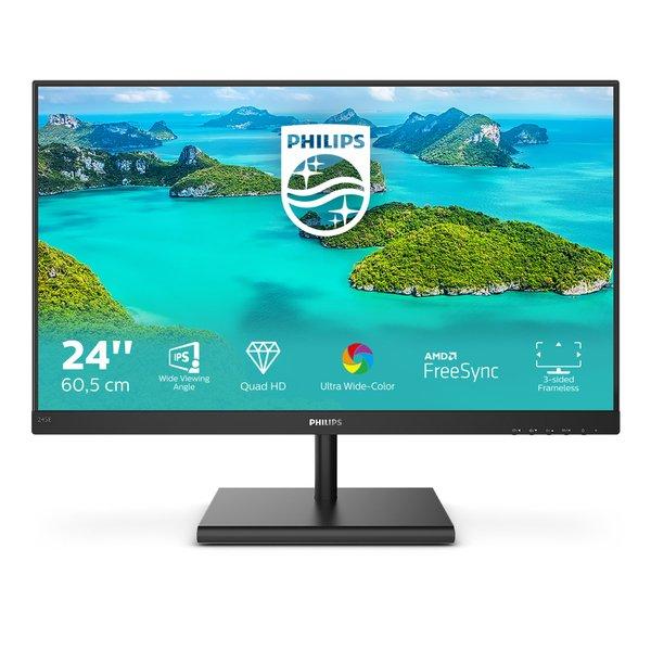 PHILIPS  E Line 245E1S/00 LED display 60,5 cm (23.8") 2560 x 1440 pixels 2K Ultra HD LCD Noir 