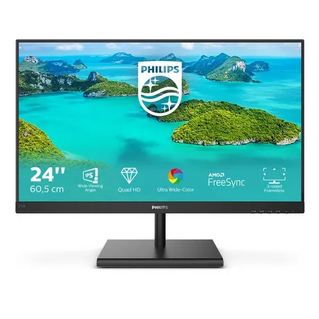 PHILIPS  E Line 245E1S/00 LED display 60,5 cm (23.8") 2560 x 1440 pixels 2K Ultra HD LCD Noir 