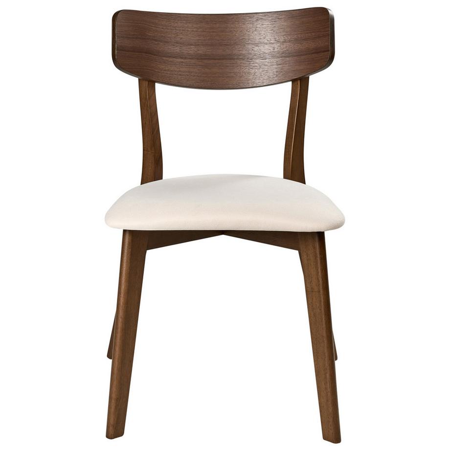 Beliani Lot de 2 chaises de salle à manger en Bois d'hévéa  HOPE  