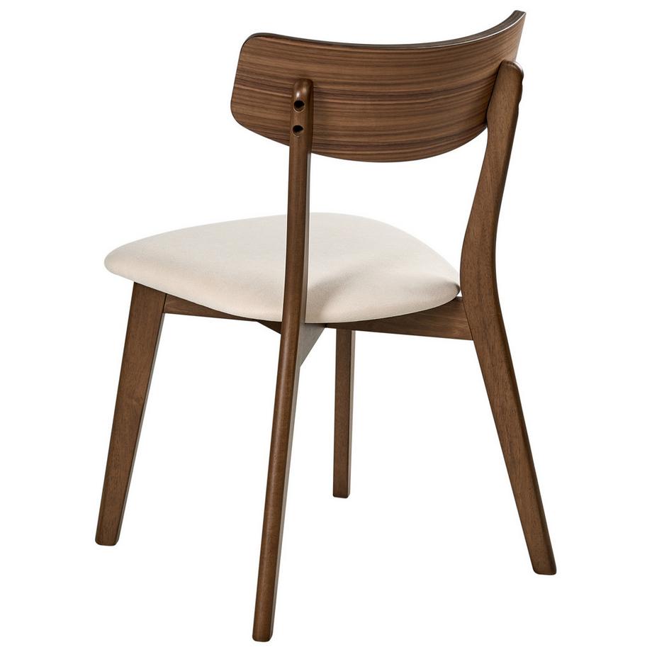 Beliani Lot de 2 chaises de salle à manger en Bois d'hévéa  HOPE  