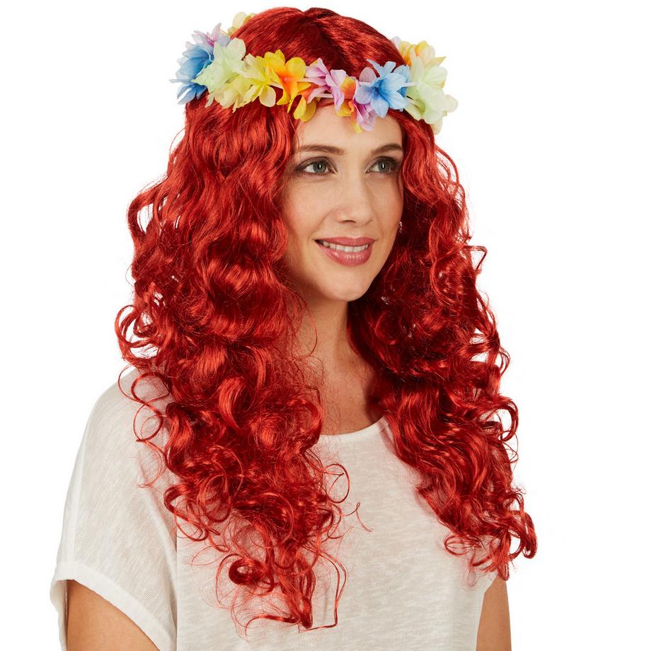 Tectake  Perruque  boucles Hawaï 