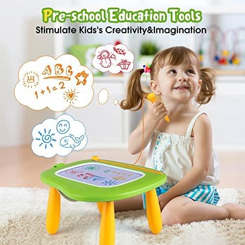 Activity-board  Kinderspielzeug ab 1 Jahr, Magnetische Maltafel Magic Board Bunte Zeichentafel Magnetische Tafel 