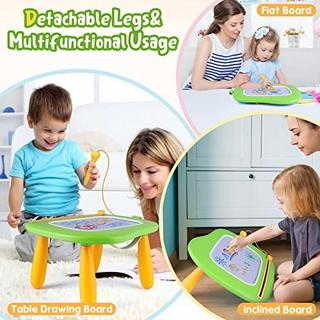 Activity-board  Kinderspielzeug ab 1 Jahr, Magnetische Maltafel Magic Board Bunte Zeichentafel Magnetische Tafel 