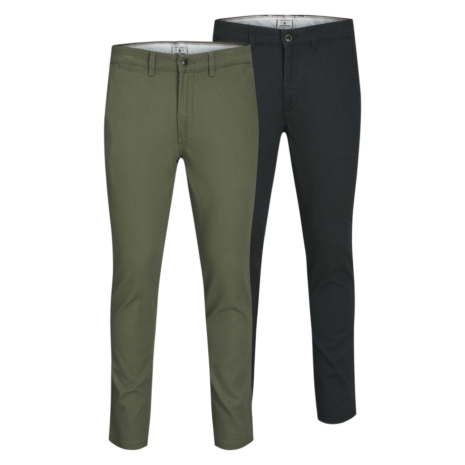 Marco Dave Chino Slim 2-Pack Black-Olive