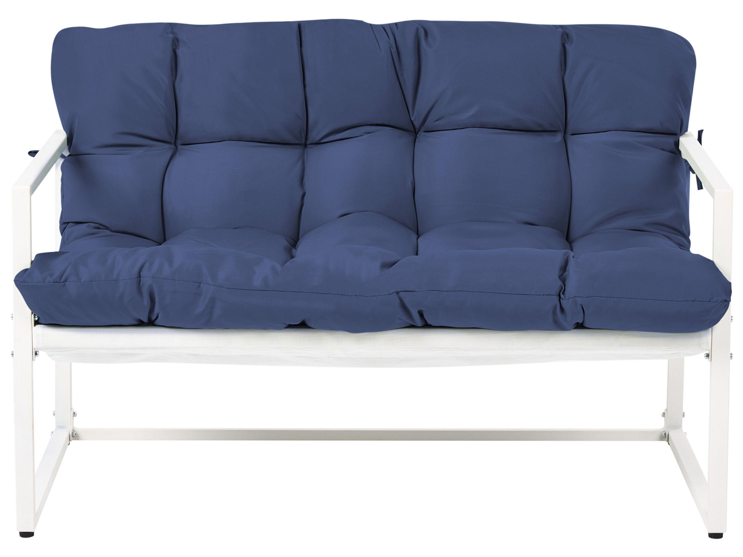 Beliani Set divani con tavolino en Acciaio Moderno GARDA  