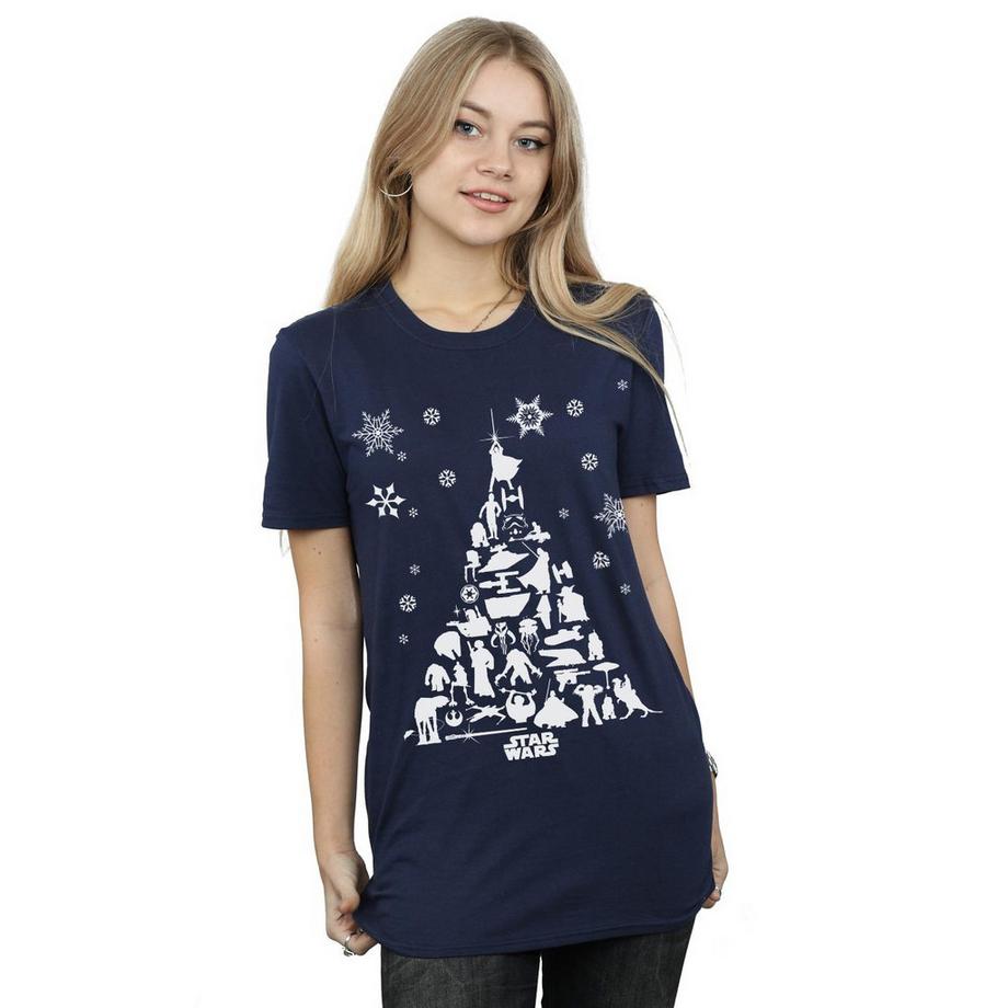 STAR WARS Maglietta Grafica Albero di Natale  