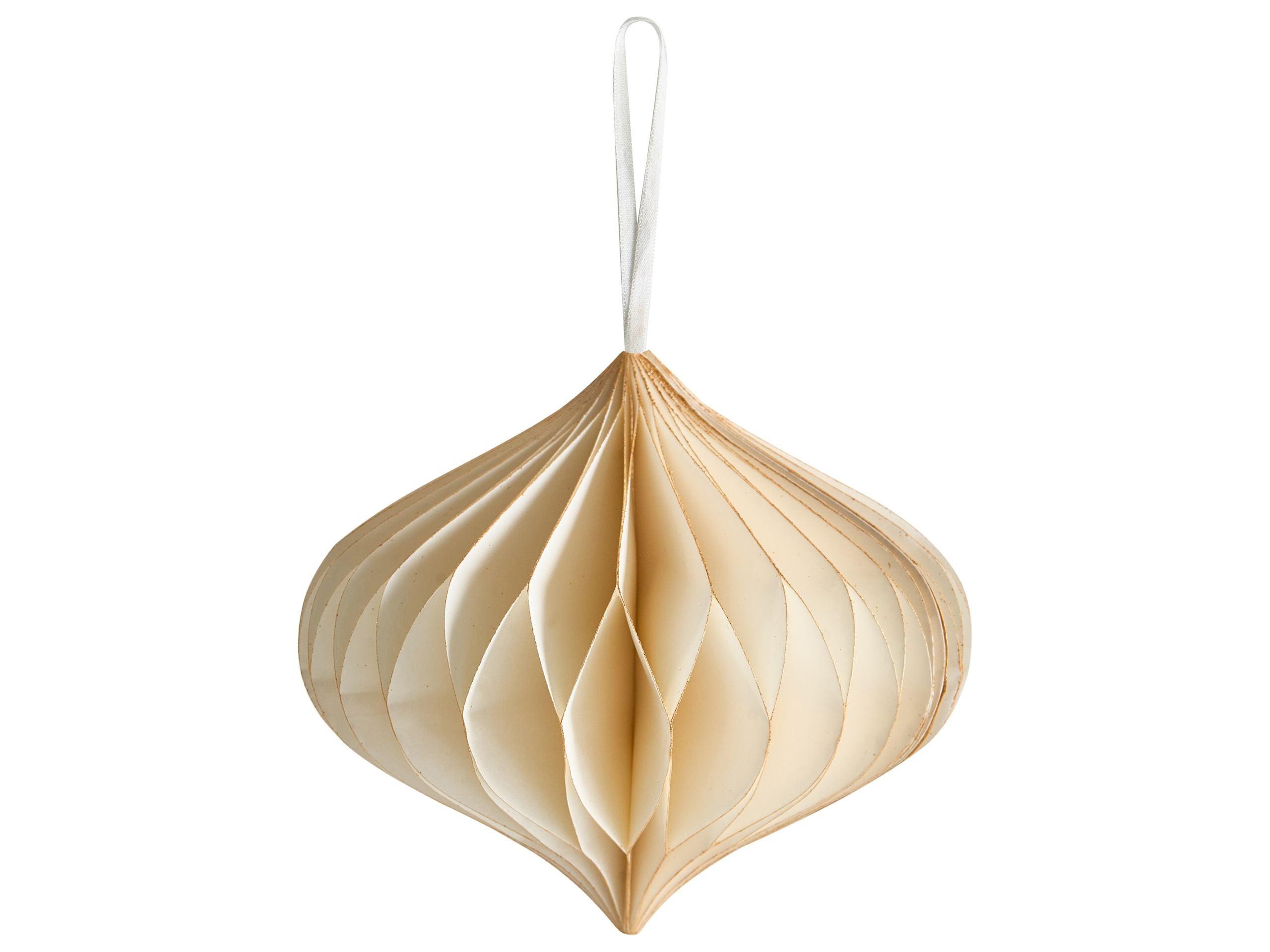 Beliani Weihnachtsbaumschmuck 20er Set aus Papier Klassisch JOLSTRA  