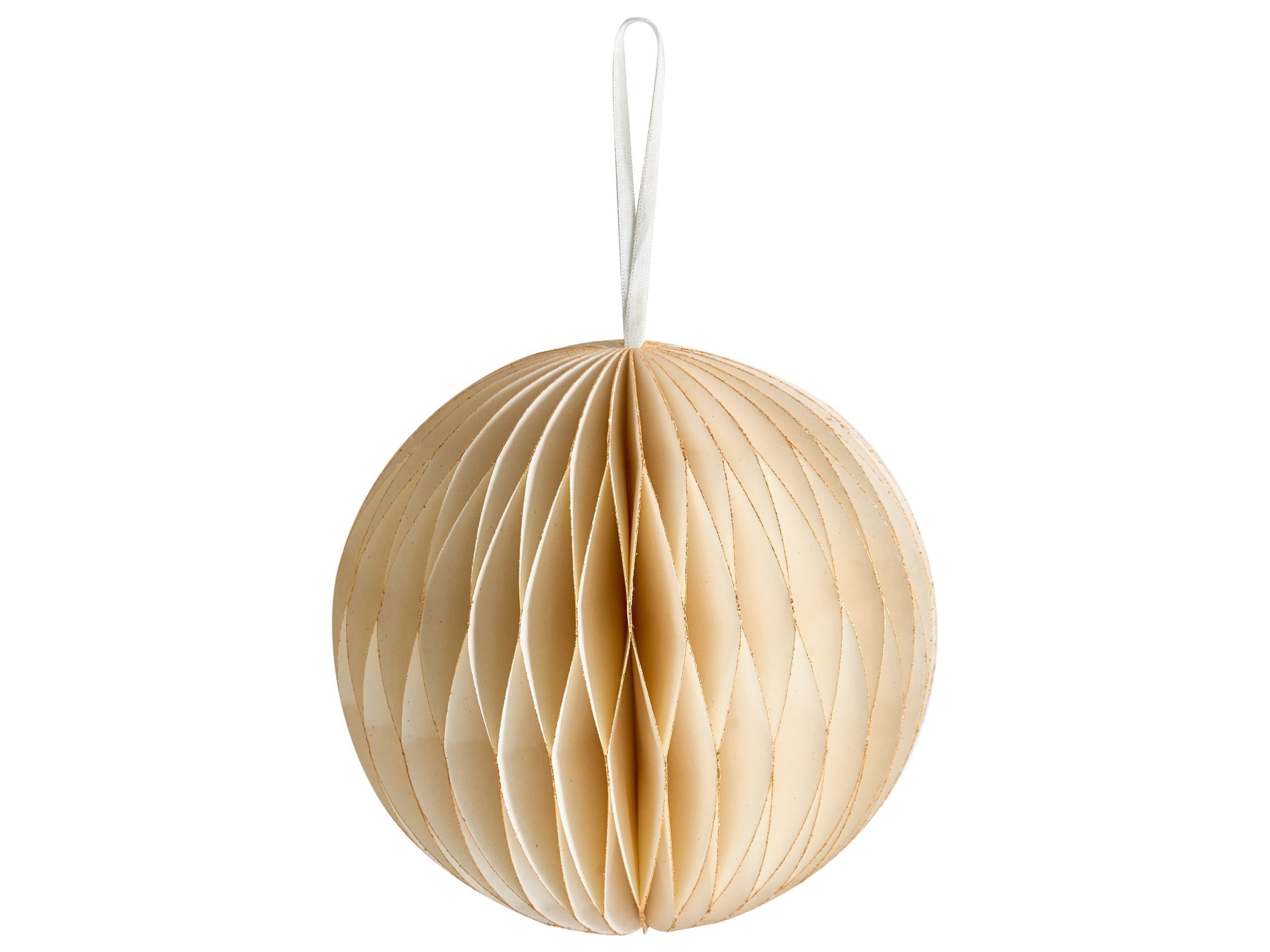 Beliani Weihnachtsbaumschmuck 20er Set aus Papier Klassisch JOLSTRA  